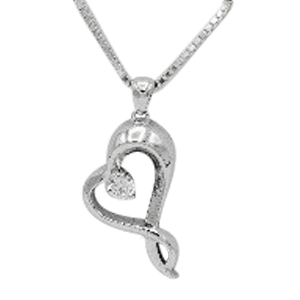 Braced Heart Cremation Pendant